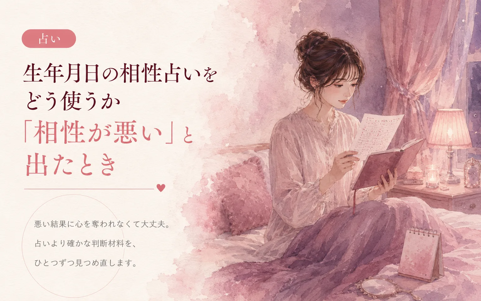 生年月日の相性占いをどう使うか｜「相性が悪い」と出たとき