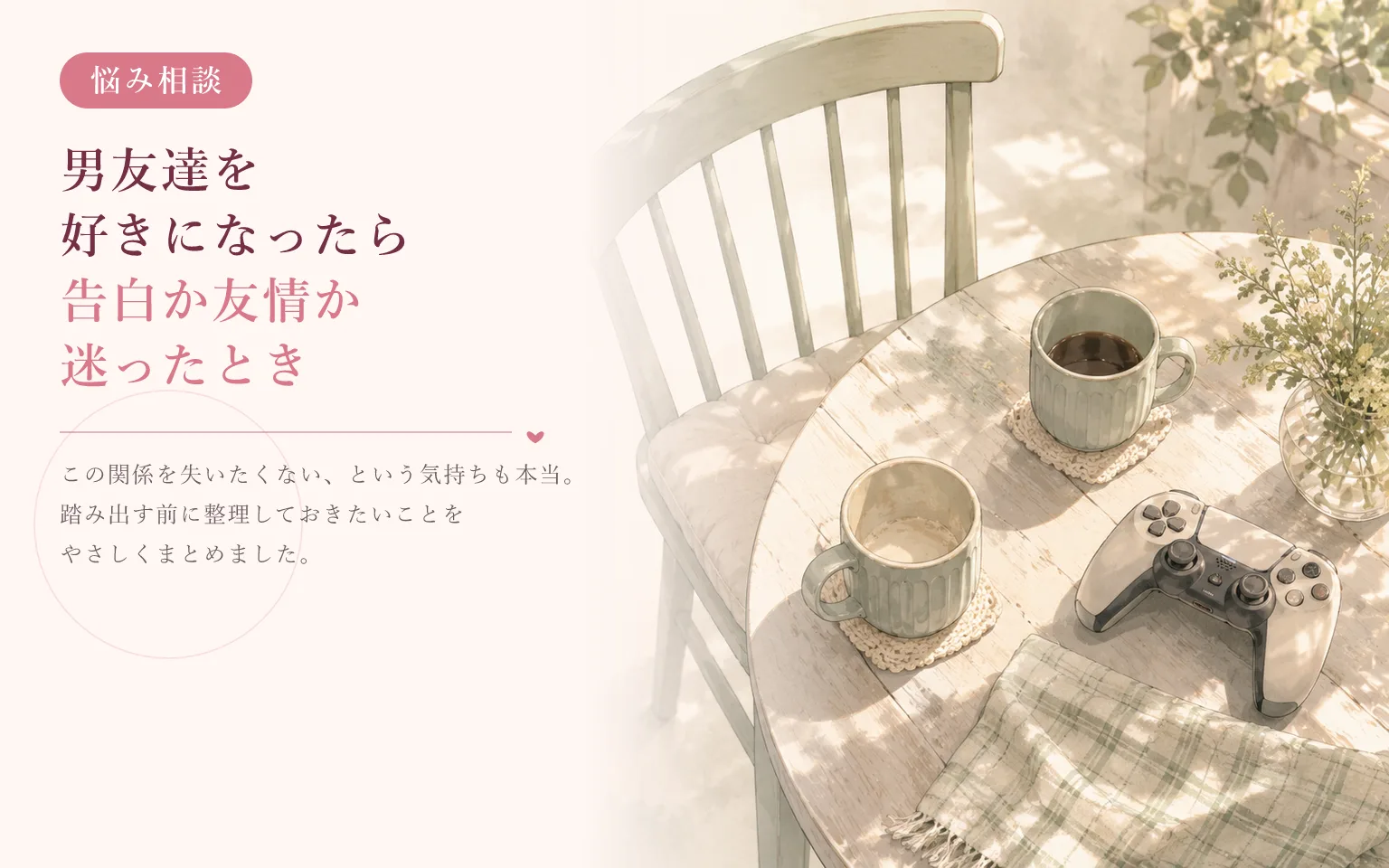 男友達を好きになったら｜告白か友情か迷ったとき