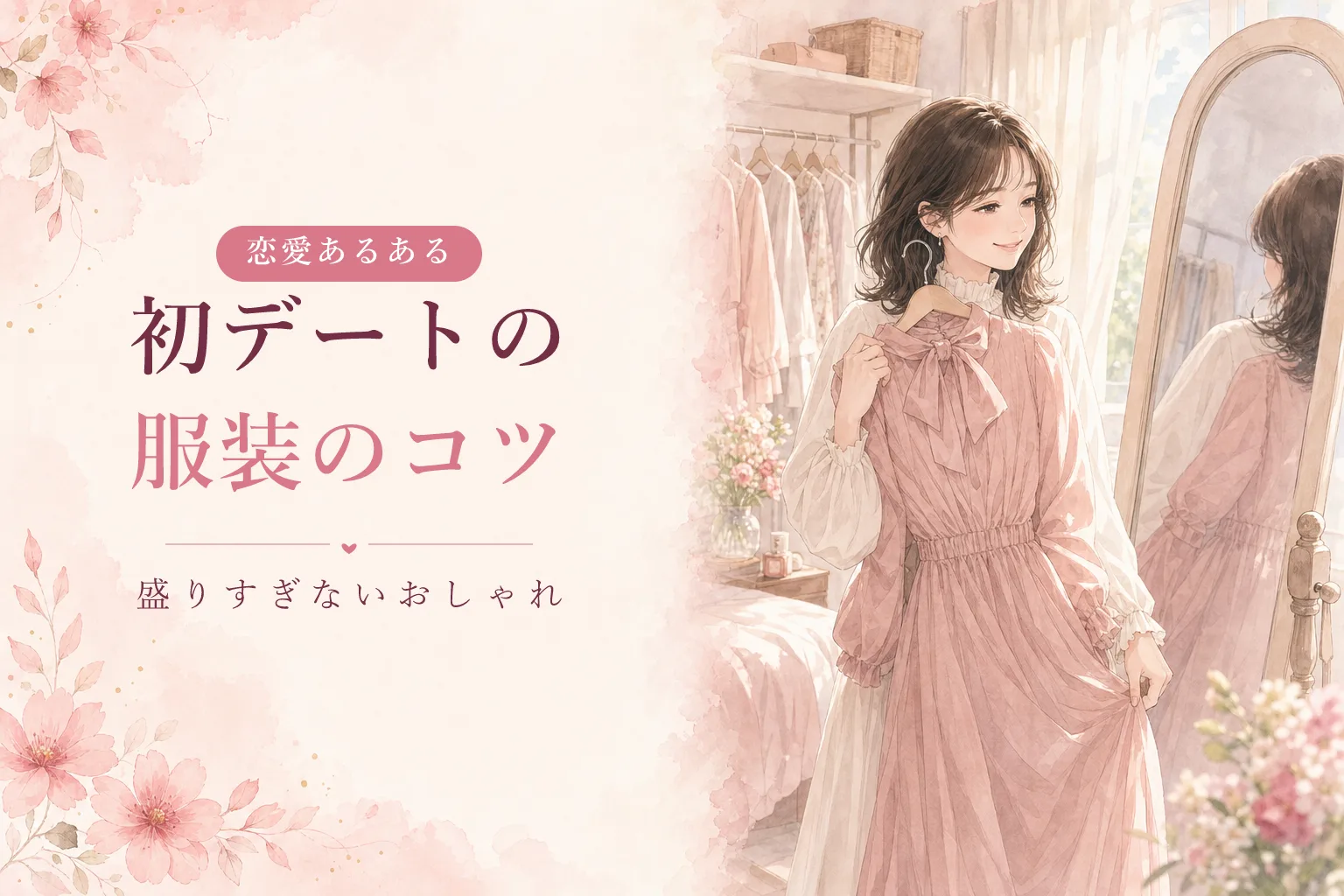 初デートの服装のコツ｜男性の本音と「盛りすぎない」おしゃれ