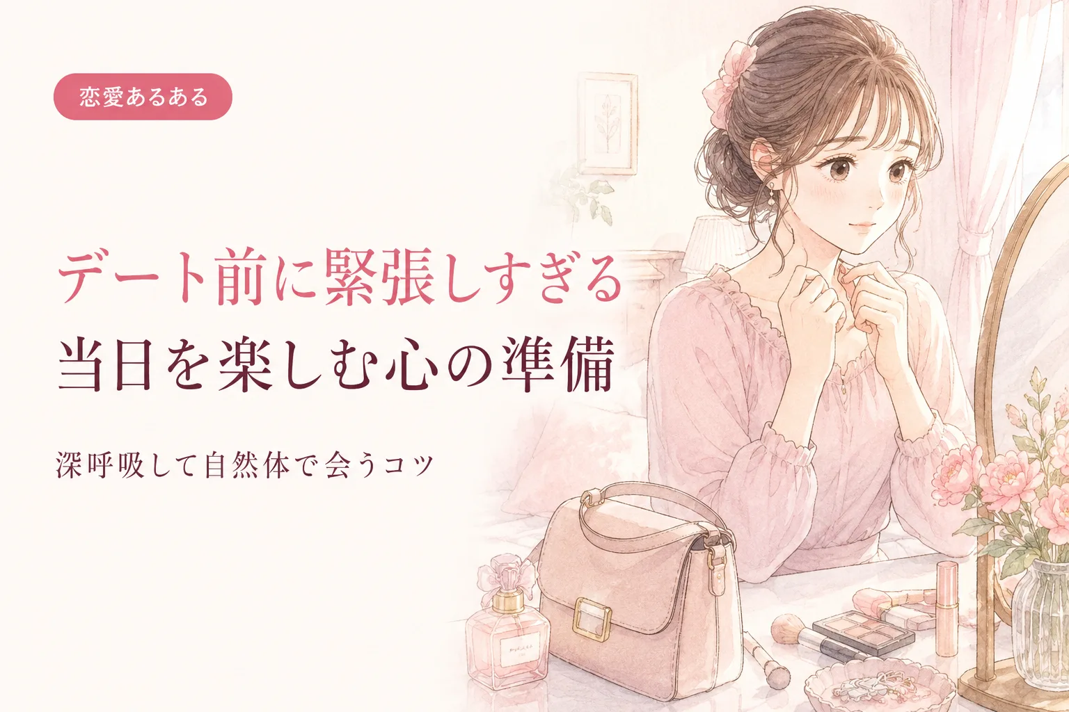デート前に緊張しすぎる｜当日を楽しむための心の準備