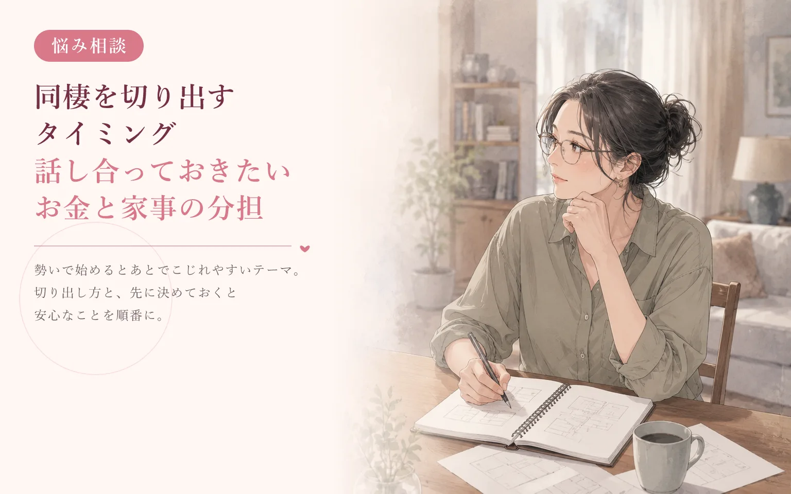 同棲を切り出すタイミング｜話し合っておきたいお金と家事の分担