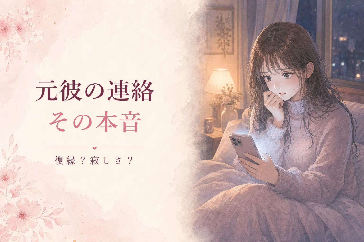 別れた後に連絡してくる元彼の本音｜復縁か寂しさか見分ける方法