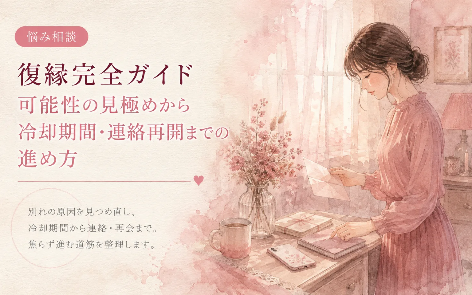 復縁完全ガイド｜可能性の見極めから冷却期間・連絡再開までの進め方