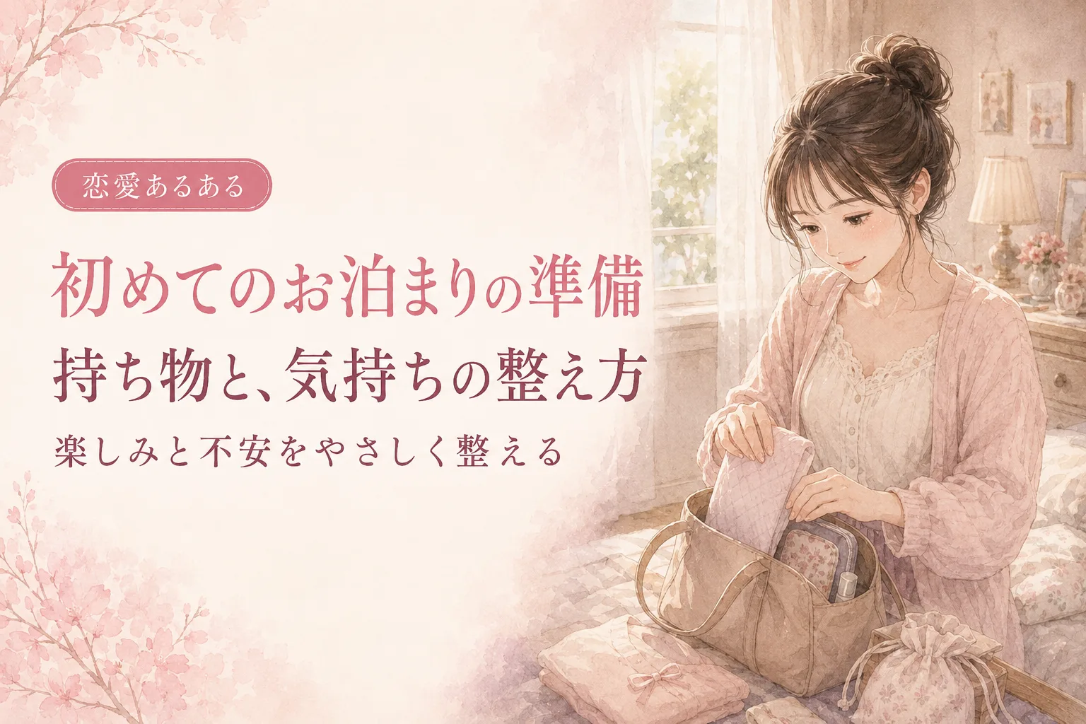 初めてのお泊まりの準備｜持ち物と、気持ちの整え方