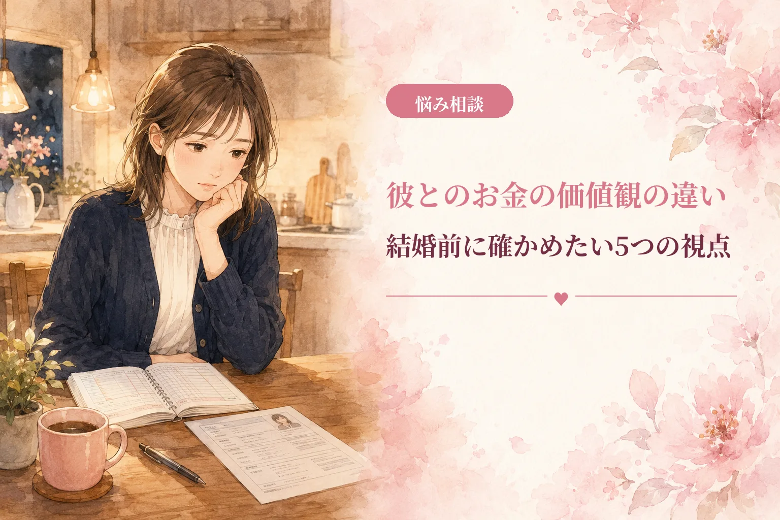 彼とのお金の価値観の違い｜結婚前に確かめたい5つの視点