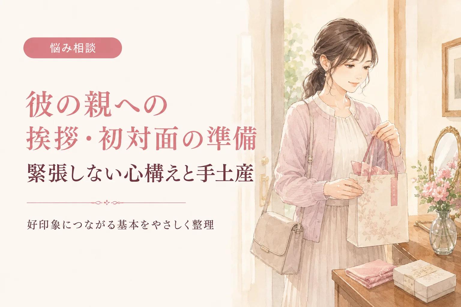 彼の親への挨拶・初対面の準備｜緊張しない心構えと手土産