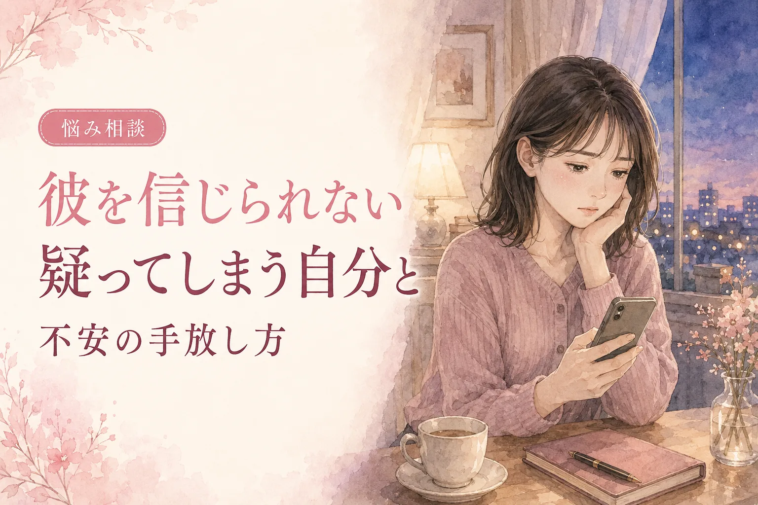 彼を信じられない…疑ってしまう自分と不安の手放し方