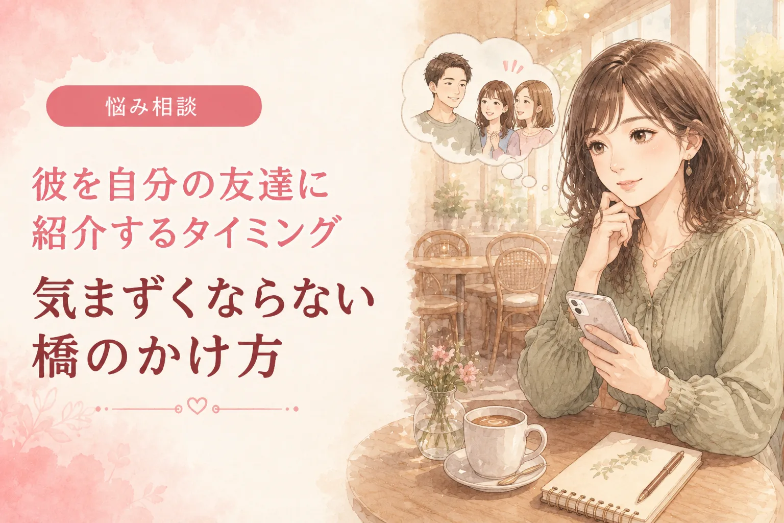 彼を自分の友達に紹介するタイミング｜気まずくならない場の作り方
