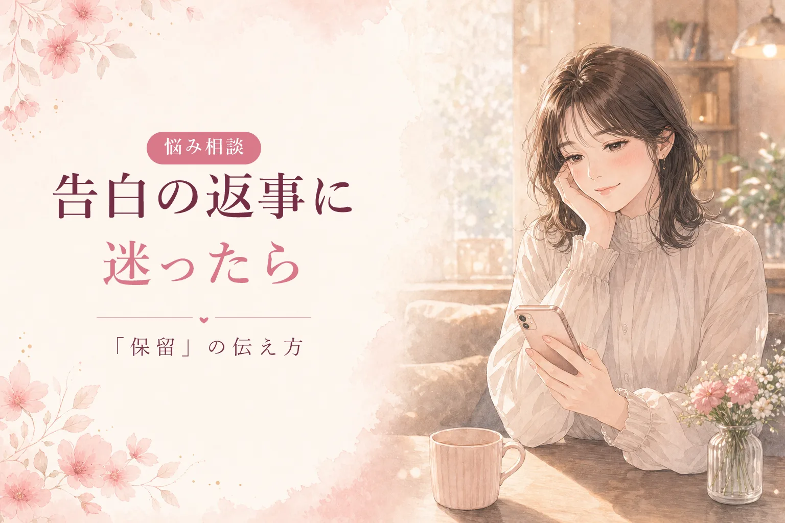 告白の返事に迷ったら｜「保留」の上手な伝え方と考える時間の使い方
