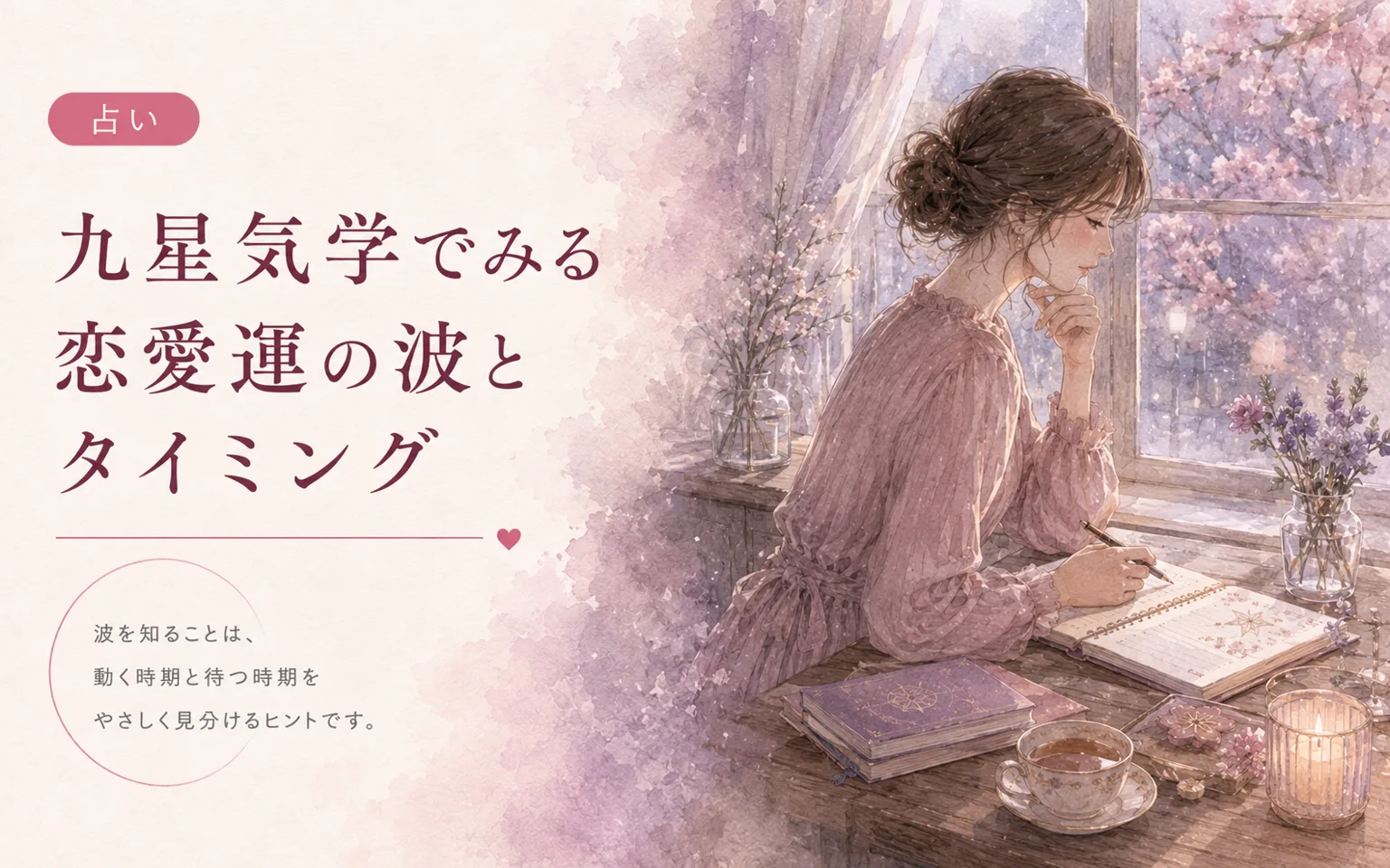 九星気学でみる恋愛運の波とタイミング