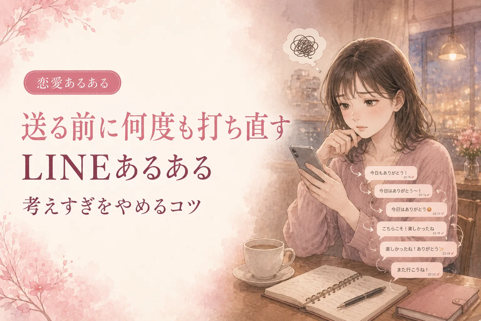 送る前に何度も打ち直すLINEあるある｜考えすぎをゆるめるコツ