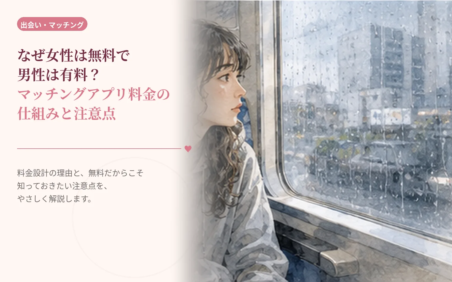 なぜ女性は無料で男性は有料？マッチングアプリ料金の仕組みと注意点