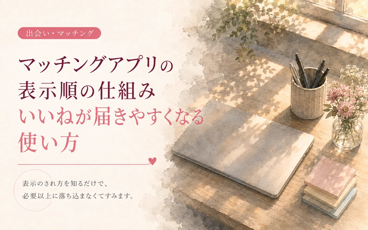 マッチングアプリの表示順の仕組み｜いいねが届きやすくなる使い方