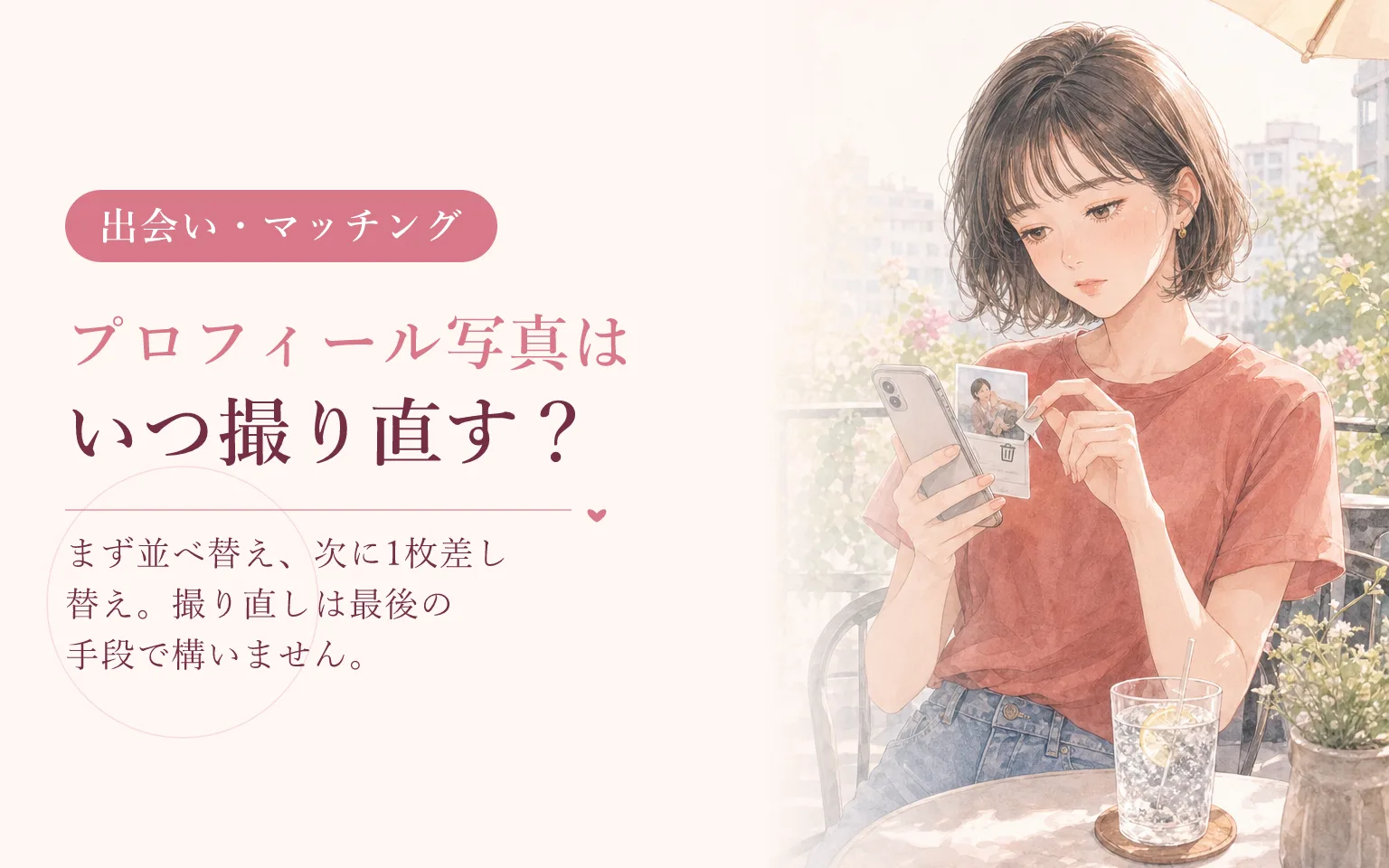 プロフィール写真を撮り直す判断基準｜いつ変えるか