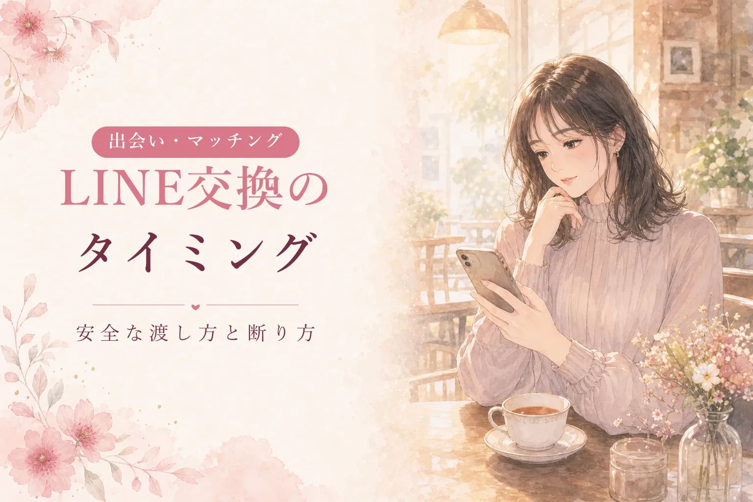 マッチングアプリでLINE交換するタイミング｜安全な渡し方と上手な断り方