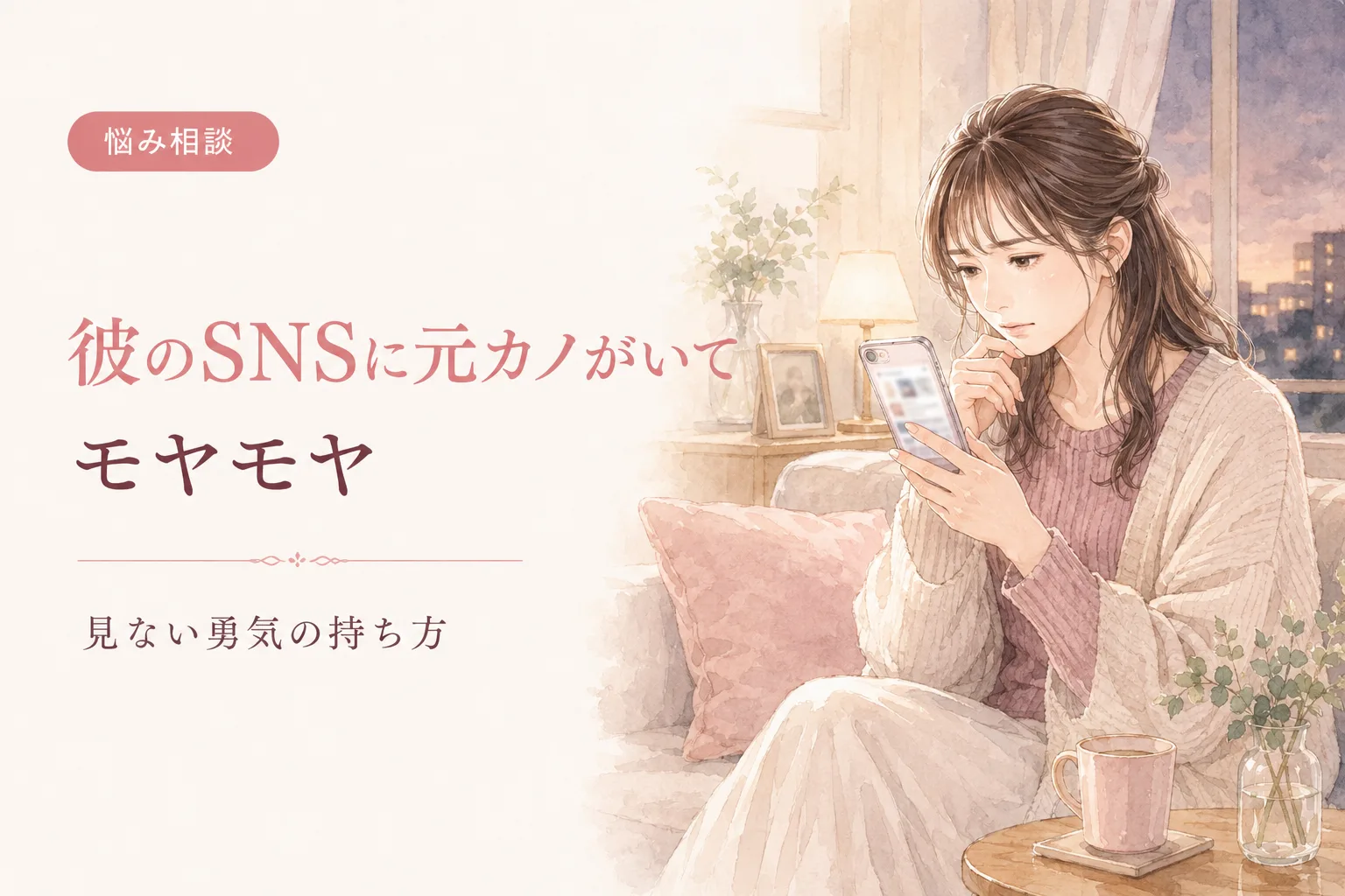 彼のSNSに元カノがいてモヤモヤ｜見ない勇気の持ち方
