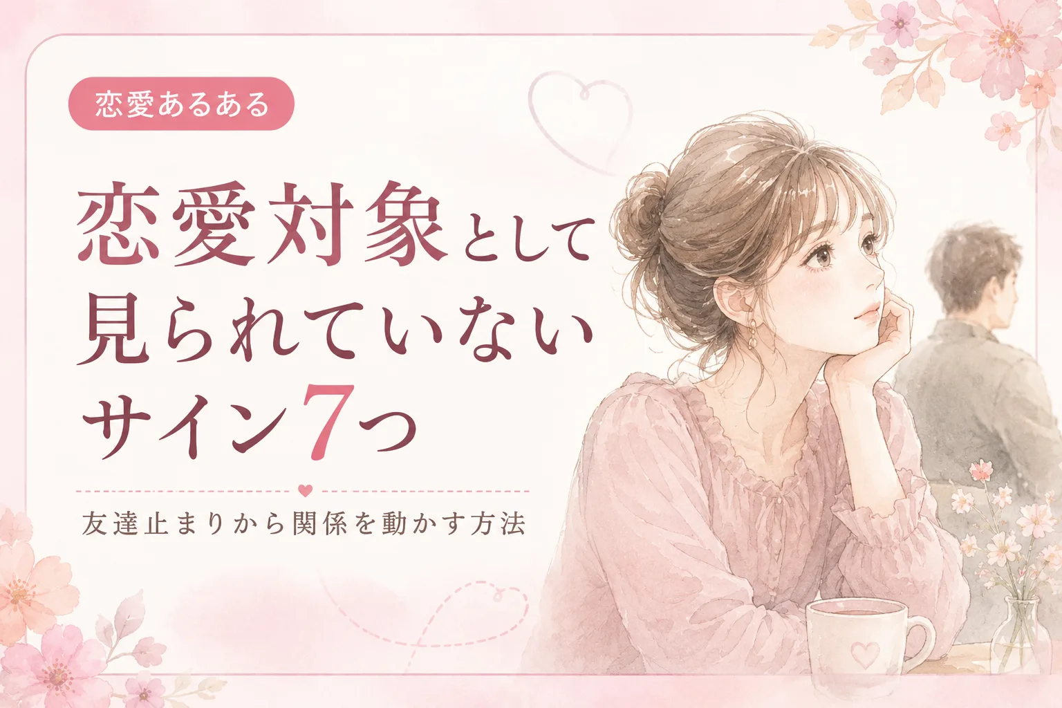 恋愛対象として見られていないサイン7つ｜友達止まりから関係を動かす方法