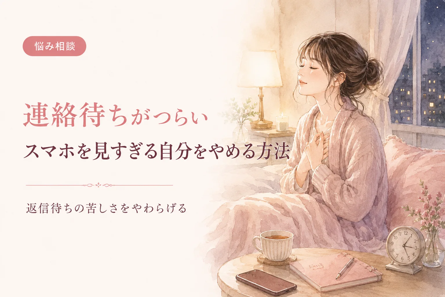 連絡待ちがつらい｜スマホを見すぎる自分をやめる方法