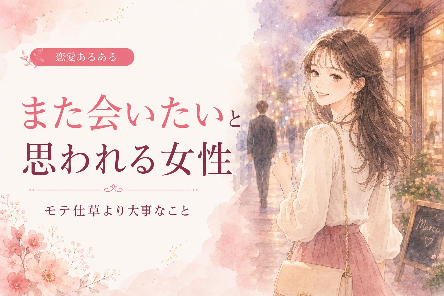 また会いたいと思われる女性の特徴｜モテ仕草より大事な5つのこと