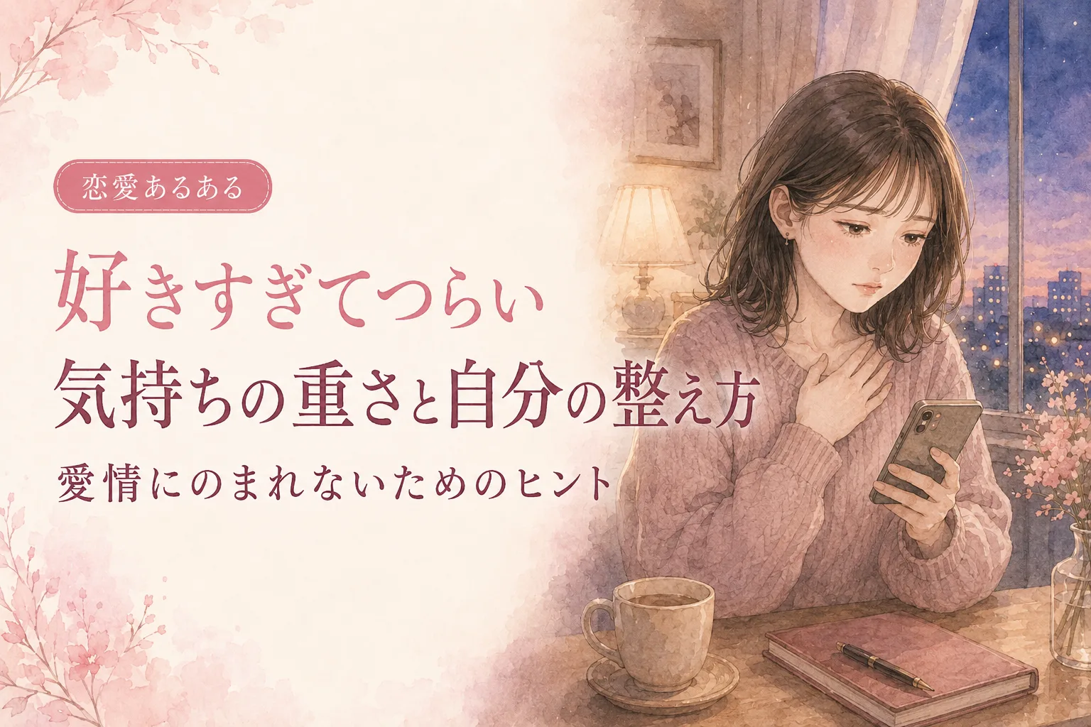 好きすぎてつらい｜気持ちの重さに自分がのまれないために