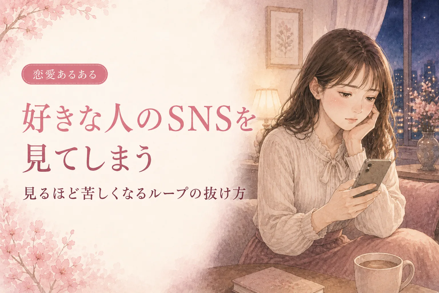 好きな人のSNSを見てしまう｜見るほど苦しくなるループの抜け方