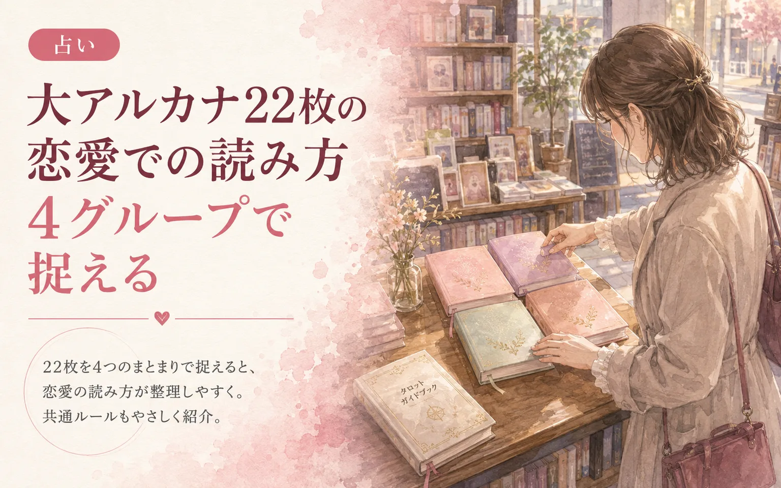 大アルカナ22枚の恋愛での読み方｜4グループで捉える