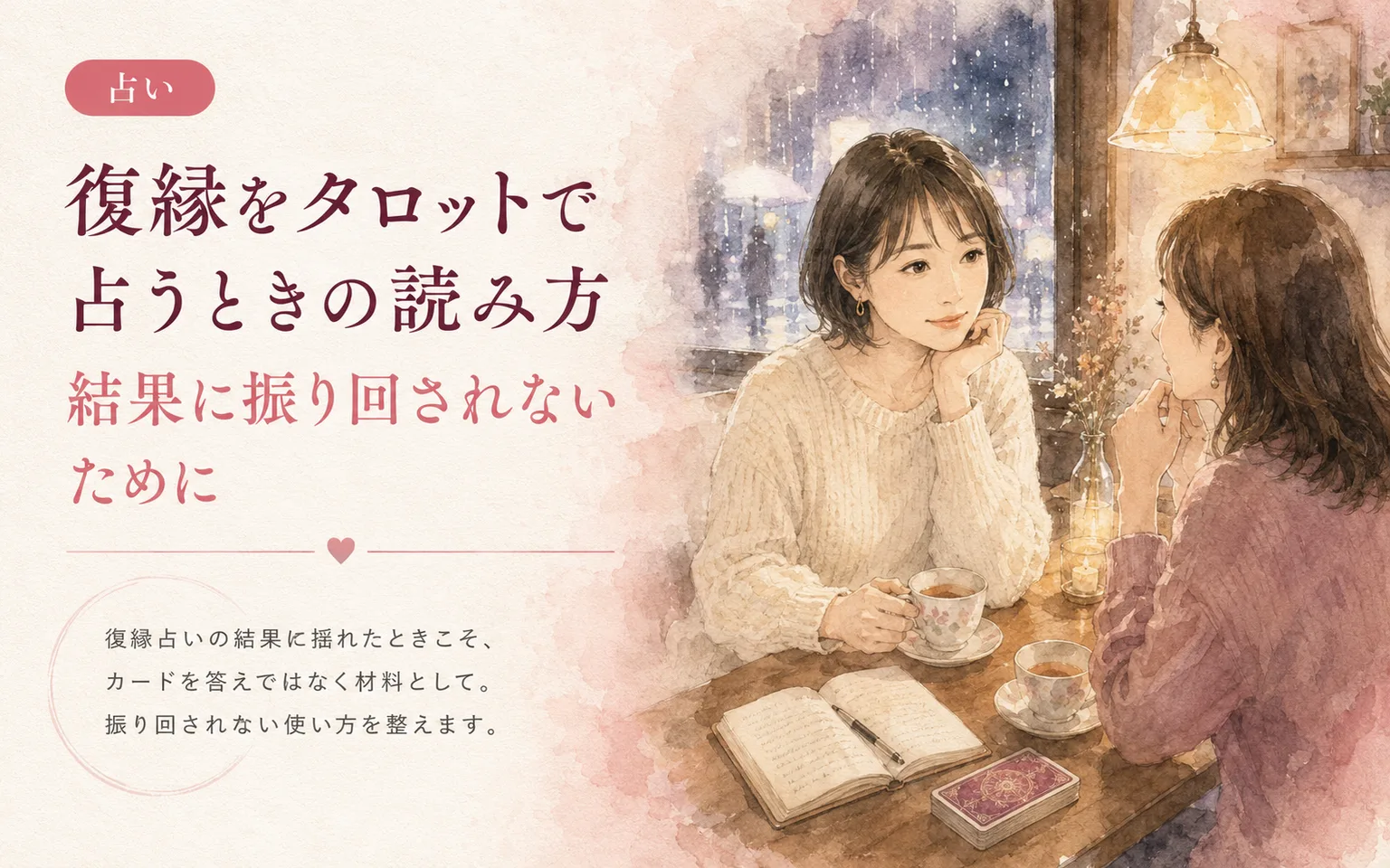 復縁をタロットで占うときの読み方｜結果に振り回されないために