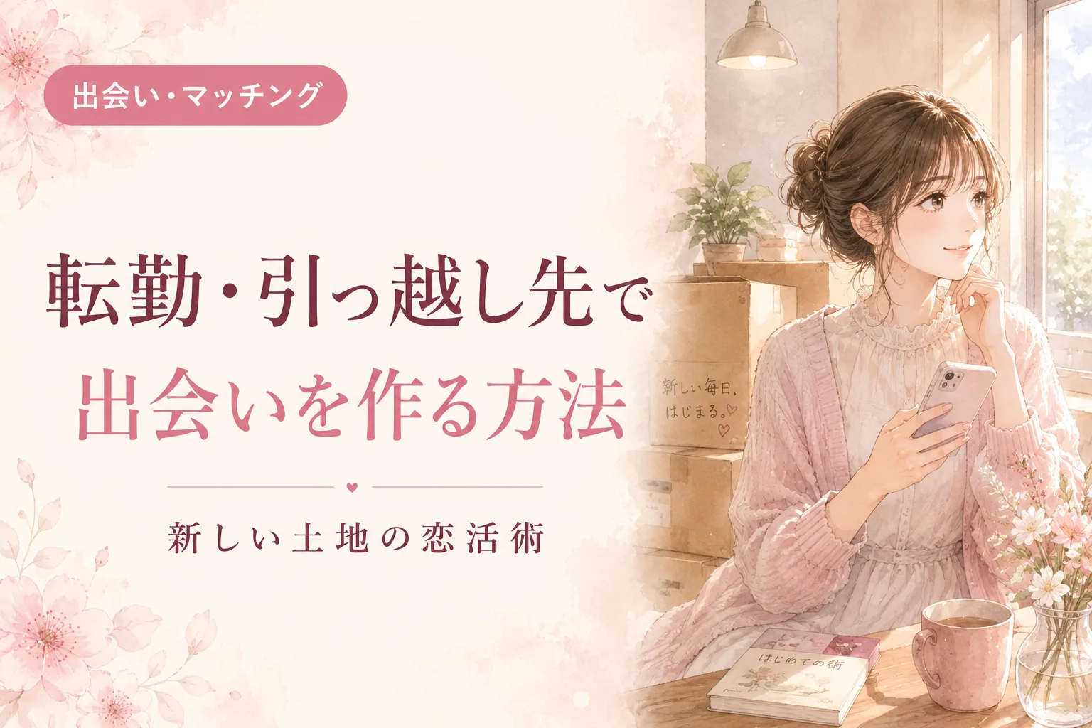 転勤・引っ越し先で出会いを作る方法｜新しい土地の恋活