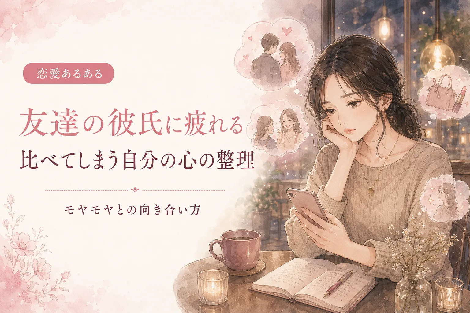 友達の惚気に疲れる｜比べてしまう自分の心の整理