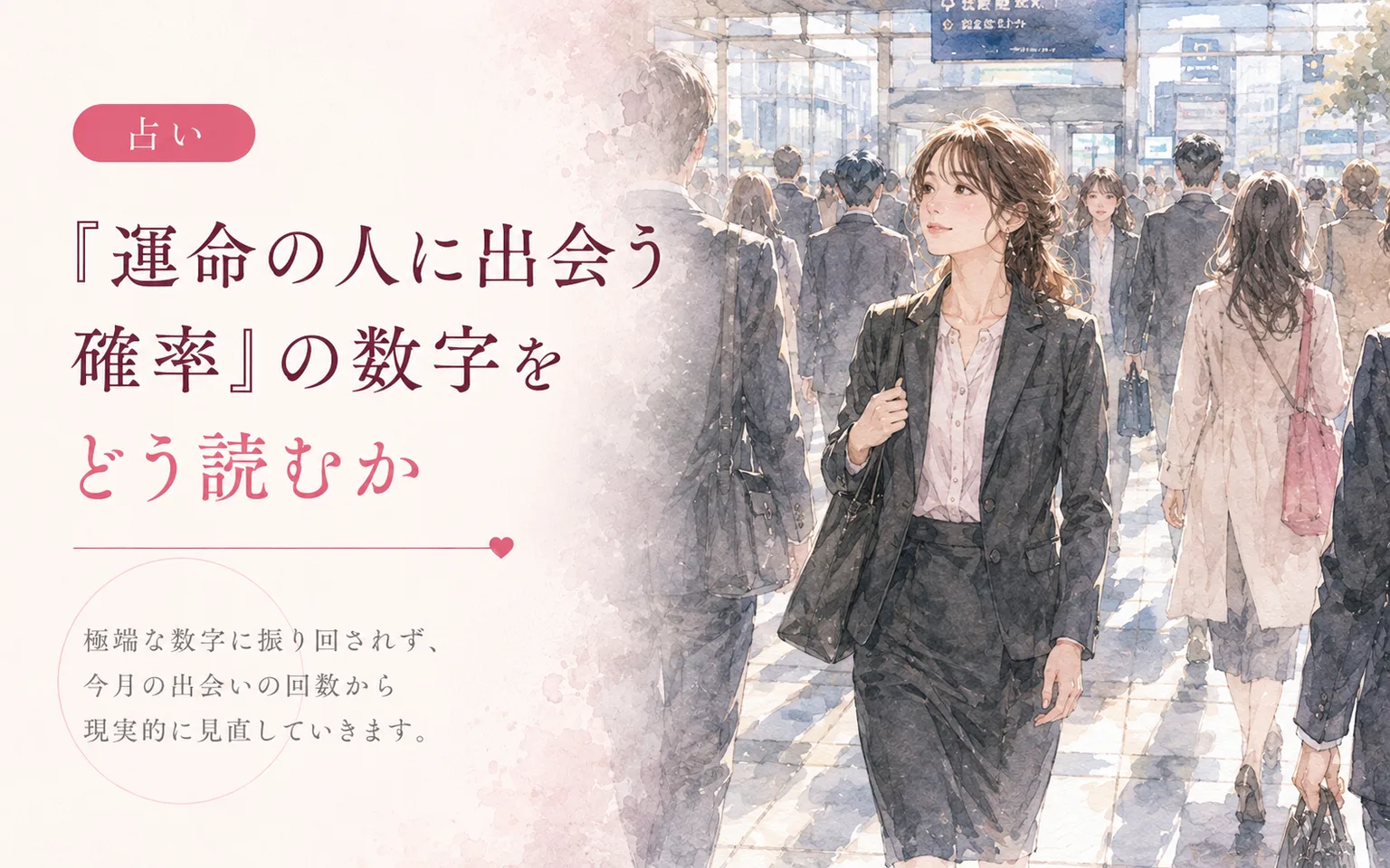 「運命の人に出会う確率」の数字をどう読むか