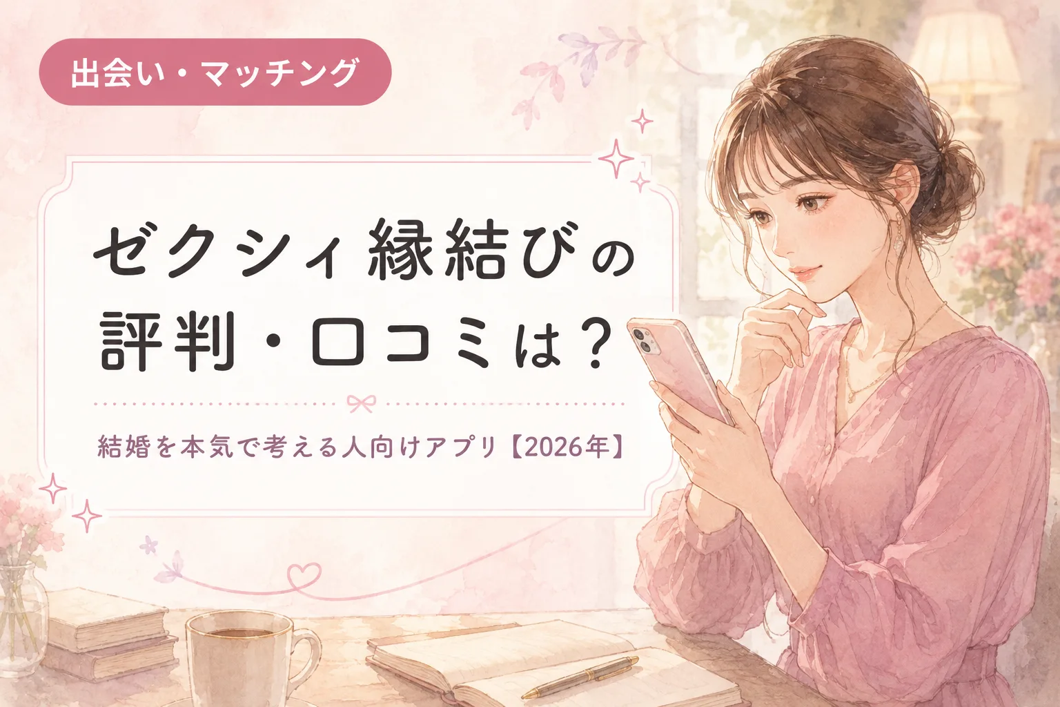ゼクシィ縁結びの評判・口コミは？結婚を本気で考える人向けアプリ【2026年】